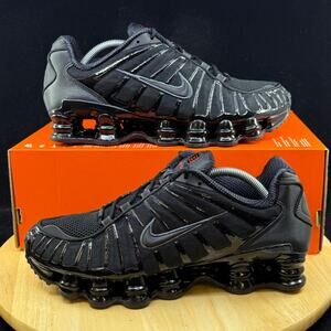 Nike Shox TL 'Black Red Hematite' AR3566-002 Women's Size 5 Shoes